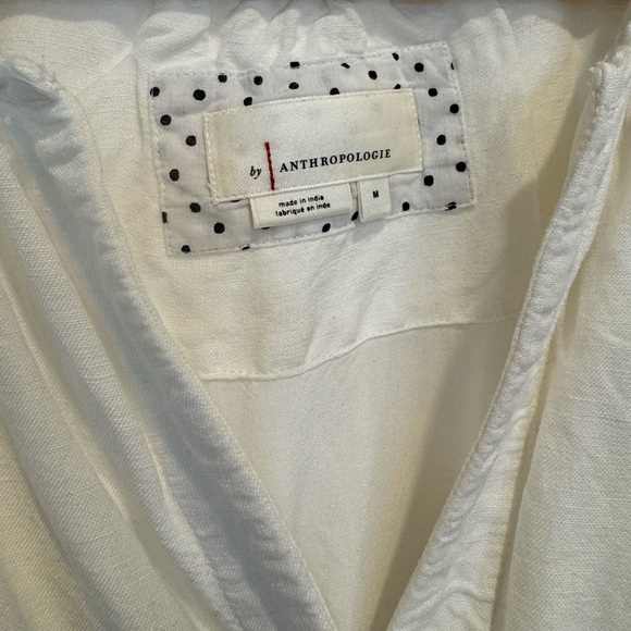 Anthropologie Somerset mini White Dress size medium- hem slightly longer - Picture 10 of 15